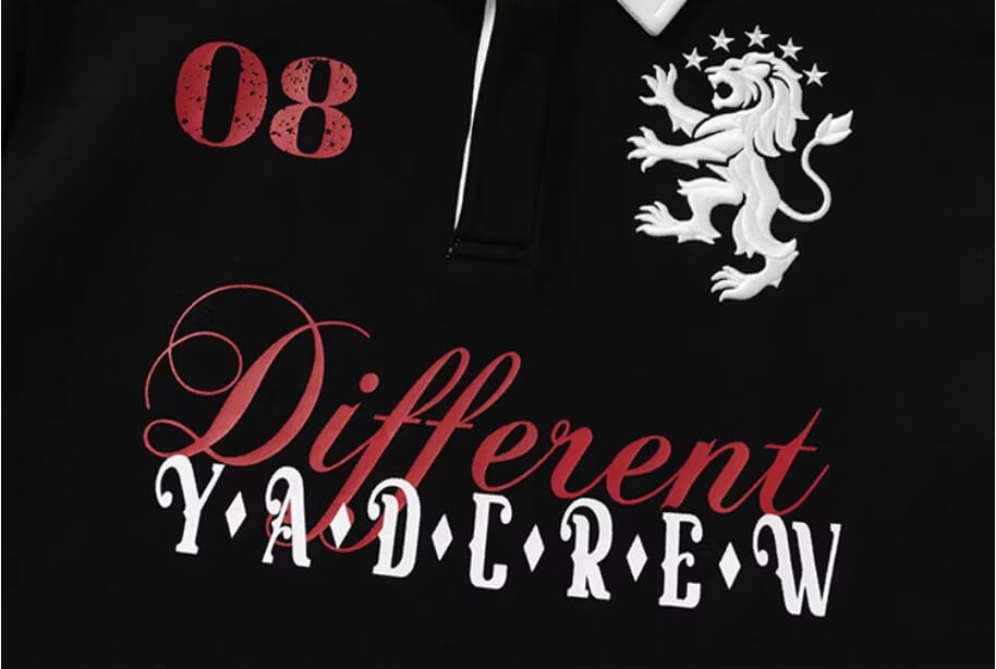 YADcrew Lion Crest Embroidered Polo Shirt | Face 3 Face