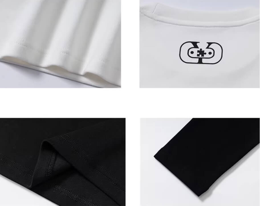 YADcrew Neck Logo Print Stretch Long Sleeve Tee | Face 3 Face