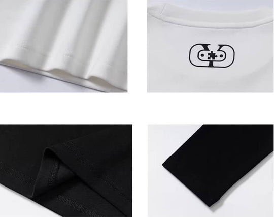 YADcrew Neck Logo Print Stretch Long Sleeve Tee | Face 3 Face