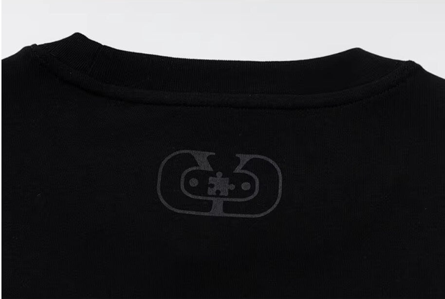 YADcrew Neck Logo Print Stretch Long Sleeve Tee | Face 3 Face