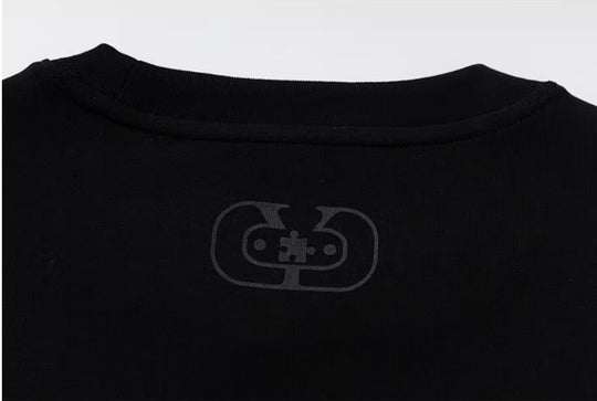 YADcrew Neck Logo Print Stretch Long Sleeve Tee | Face 3 Face