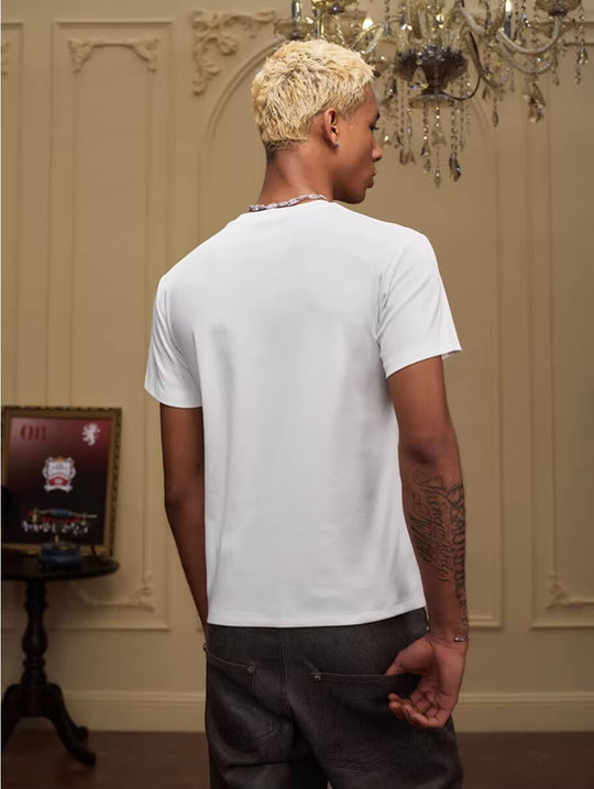 YADcrew Box Logo Slim Fit Basic Tee | Face 3 Face