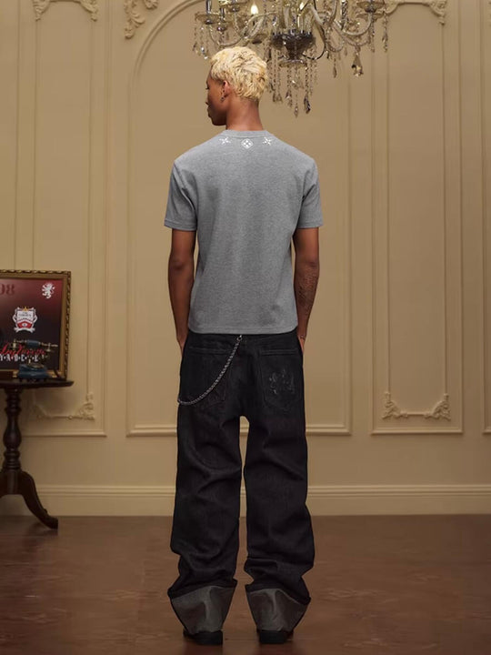 YADcrew Four Leaf Clover Pearl Neckline Tee | Face 3 Face