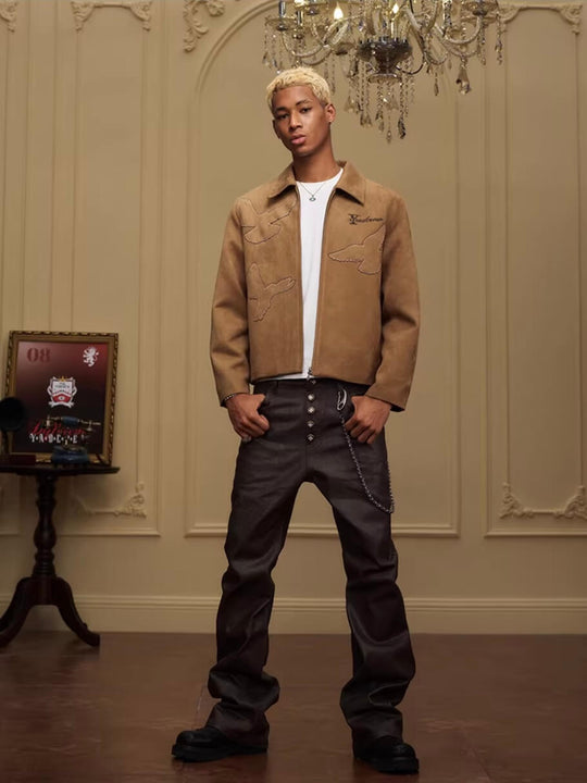 YADcrew Five Button Waxed Denim Jeans | Face 3 Face