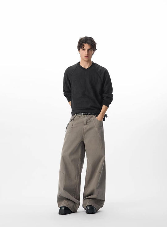 JHYQ Curved 3D Stitch Baggy Machete Pants | Face 3 Face