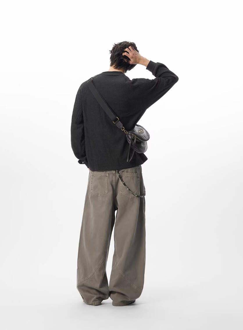 JHYQ Curved 3D Stitch Baggy Machete Pants | Face 3 Face