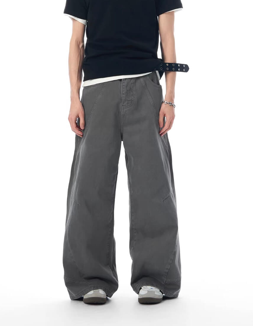 JHYQ Curved 3D Stitch Baggy Machete Pants | Face 3 Face
