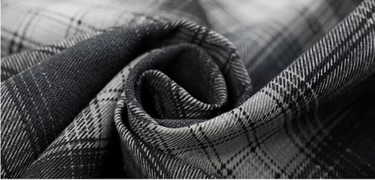 JHYQ Plaid Patch Pocket Long Sleeve Shirt | Face 3 Face