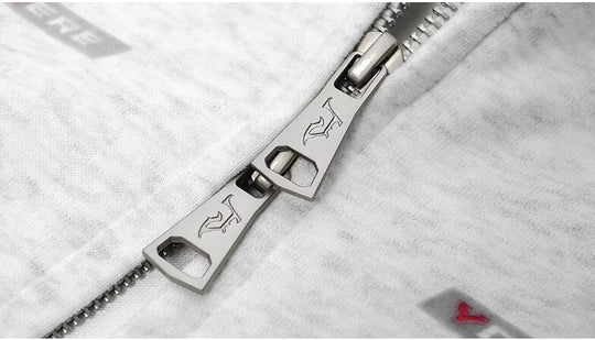 JHYQ Small Logo Double Zipper Hoodie | Face 3 Face