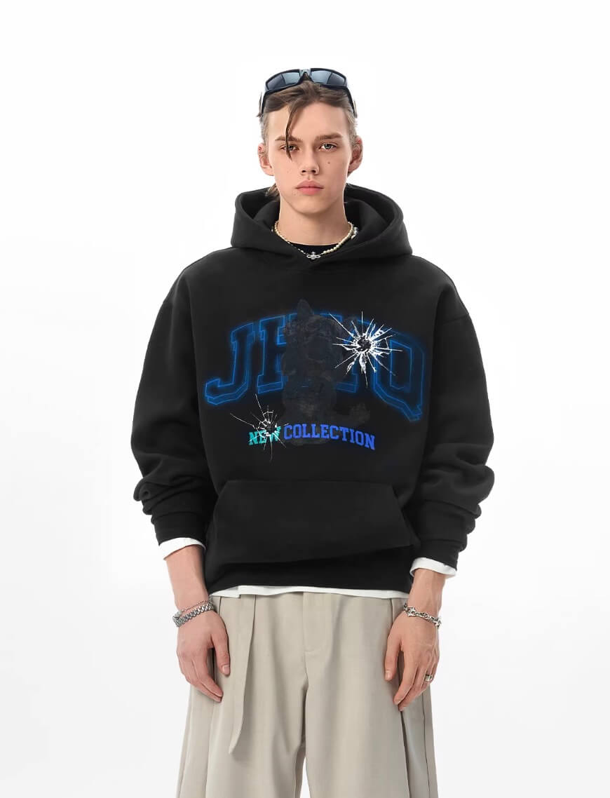 JHYQ French Bulldog Graphic Hoodie | Face 3 Face