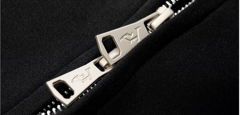 JHYQ Punk Style Studded Double Zipper Hoodie | Face 3 Face