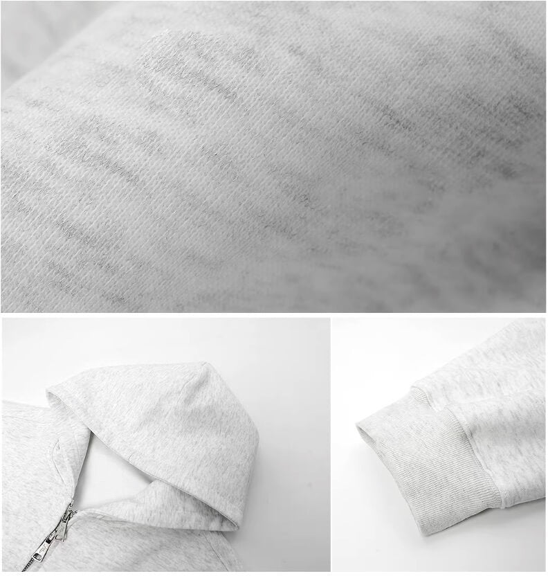 JHYQ Heavyweight Essential Double Zipper Hoodie | Face 3 Face