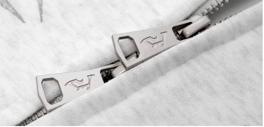 JHYQ Rhinestone Thorn Print Double Zipper Hoodie | Face 3 Face