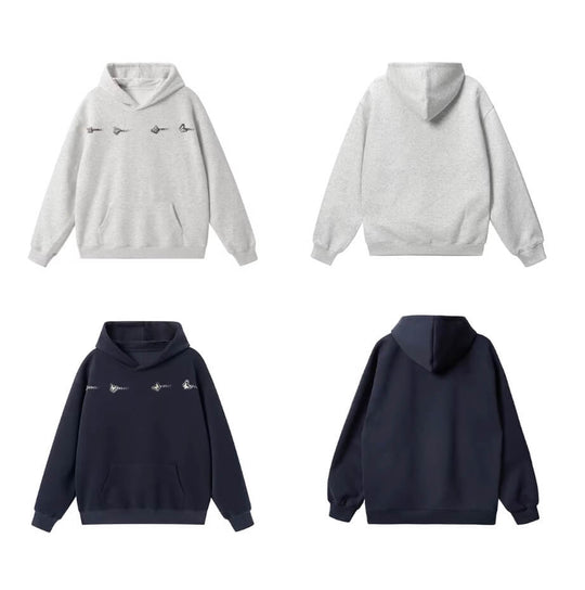 JHYQ Metal Butterfly Detail Hoodie | Face 3 Face