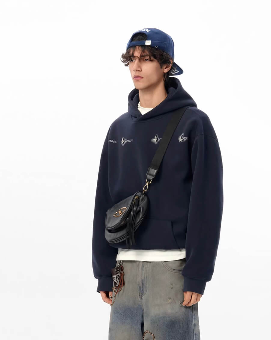 JHYQ Metal Butterfly Detail Hoodie | Face 3 Face