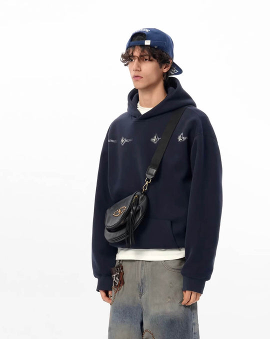 JHYQ Metal Butterfly Detail Hoodie | Face 3 Face