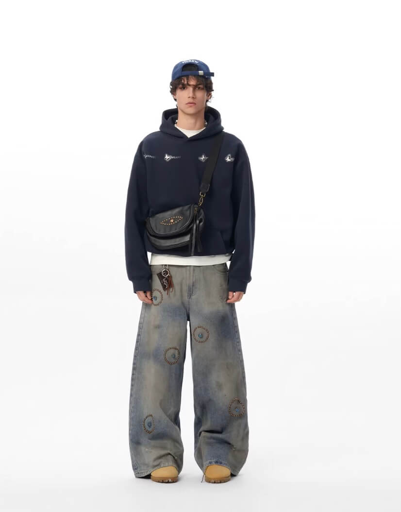 JHYQ Metal Butterfly Detail Hoodie | Face 3 Face