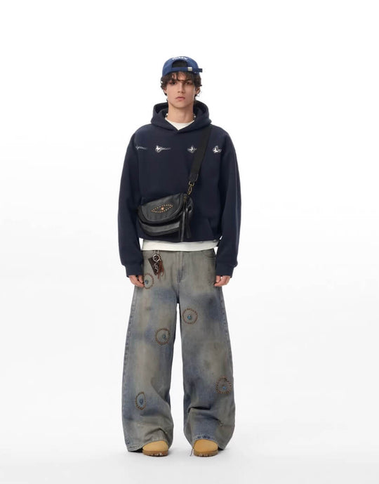 JHYQ Metal Butterfly Detail Hoodie | Face 3 Face