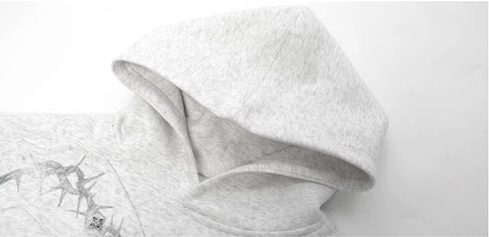 JHYQ Thorn Print 3D Patch Hoodie | Face 3 Face