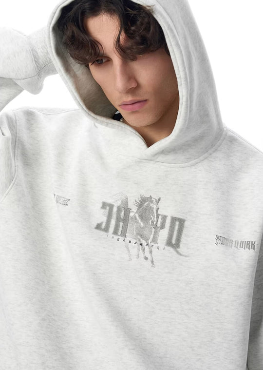 JHYQ Pegasus Blurred Print Hoodie | Face 3 Face