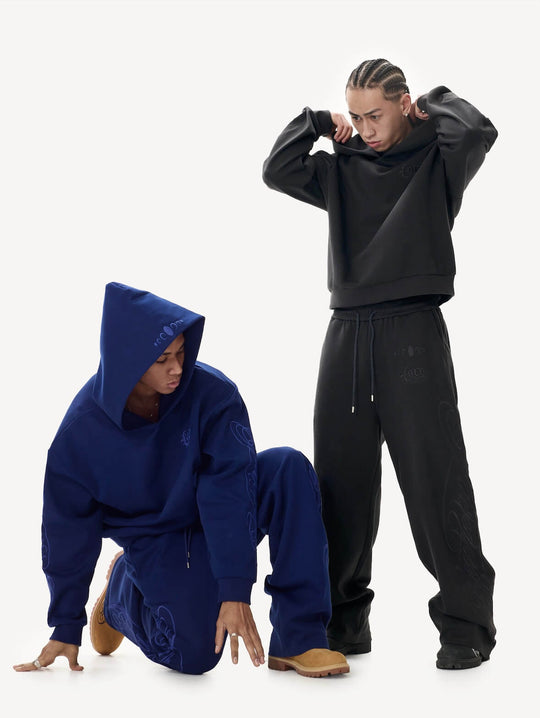 KARMANISTIC x LOCO Logo Embroidered Hoodie | Face 3 Face