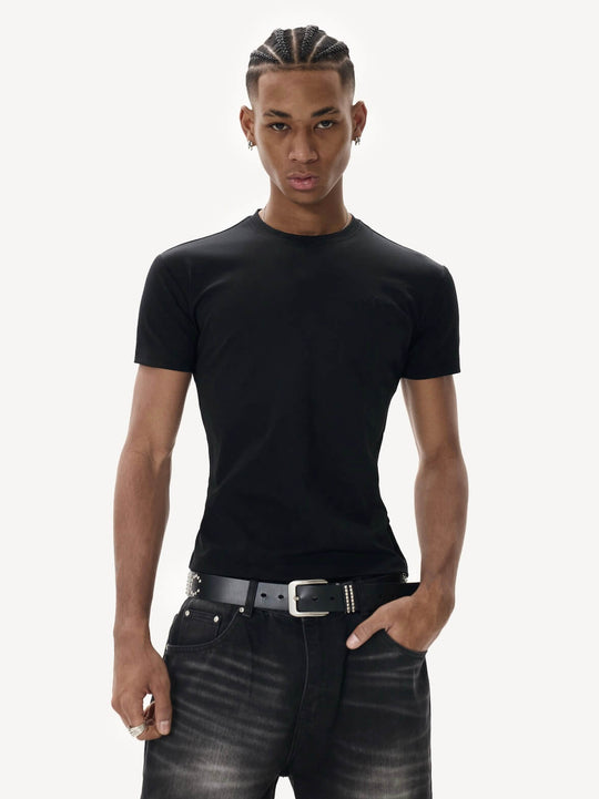 KARMANISTIC Quick Dry Stretch Fit Logo Embroidered Workout Tee | Face 3 Face