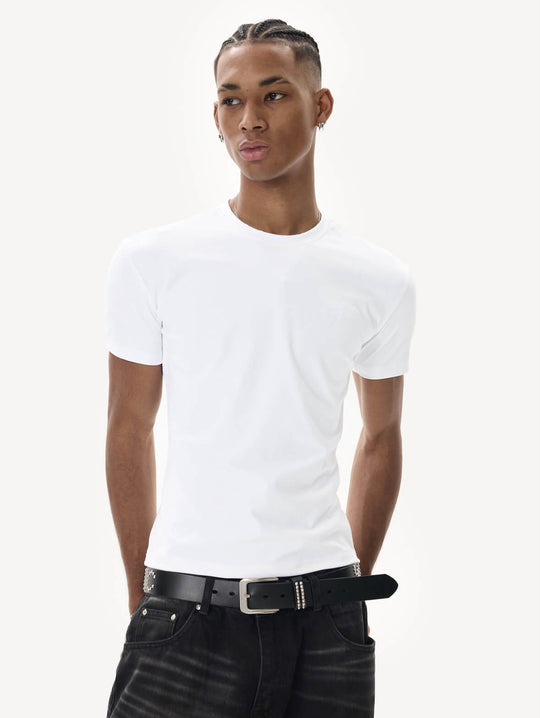 KARMANISTIC Quick Dry Stretch Fit Logo Embroidered Workout Tee | Face 3 Face