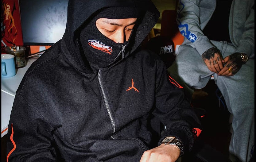 TGFCLUB Flame Pattern Sweatpants | Face 3 Face