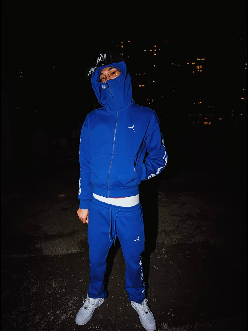 TGFCLUB Flame Pattern Sweatpants | Face 3 Face