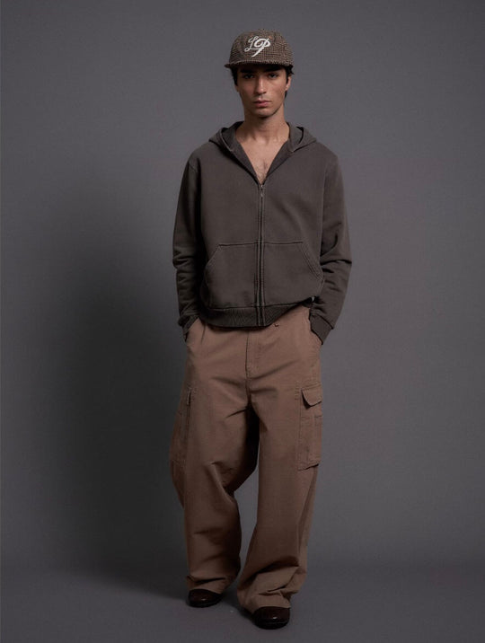 LIBERAFIT Vintage Dyed Zip Up Hoodie | Face 3 Face