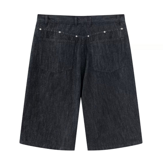 LIBERAFIT Raw Denim Below Knee Shorts | Face 3 Face