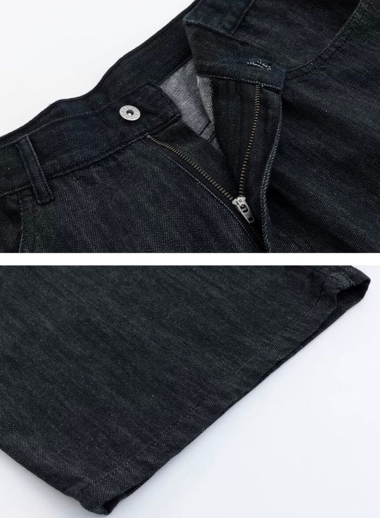 LIBERAFIT Raw Denim Below Knee Shorts | Face 3 Face