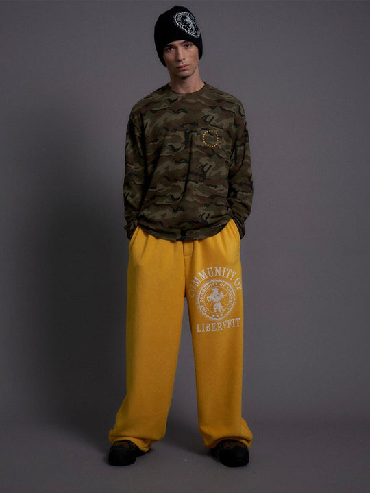 LIBERAFIT Hand Painted Polar Fleece Baggy Sweatpants | Face 3 Face