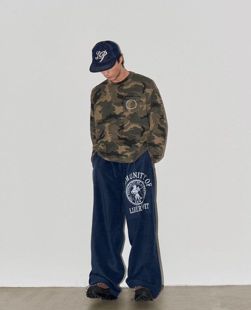 LIBERAFIT Hand Painted Polar Fleece Baggy Sweatpants | Face 3 Face