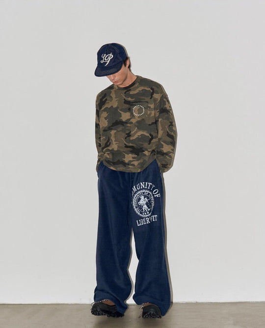 LIBERAFIT Hand Painted Polar Fleece Baggy Sweatpants | Face 3 Face