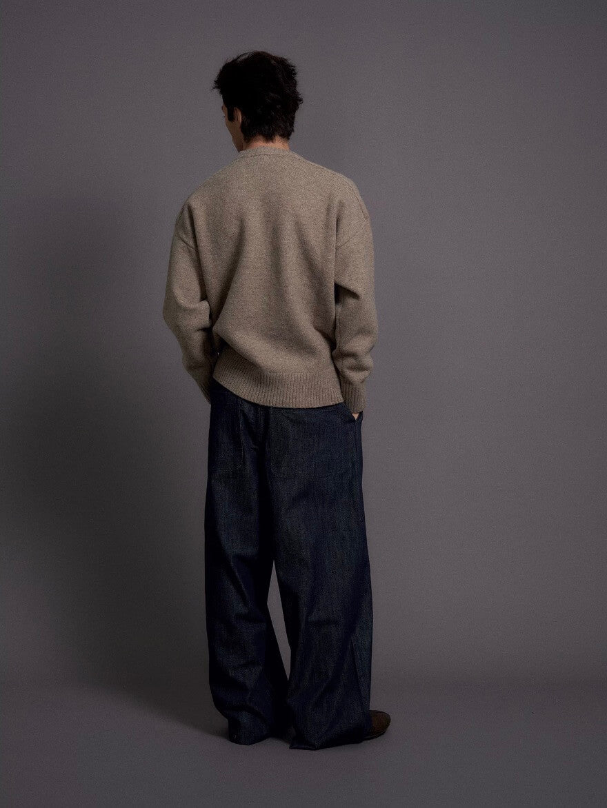 LIBERAFIT Raw Denim Pleated Dress Baggy Jeans | Face 3 Face