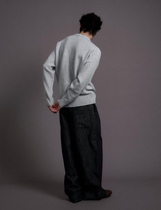 LIBERAFIT Raw Denim Pleated Dress Baggy Jeans | Face 3 Face