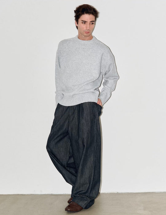 LIBERAFIT Raw Denim Pleated Dress Baggy Jeans | Face 3 Face