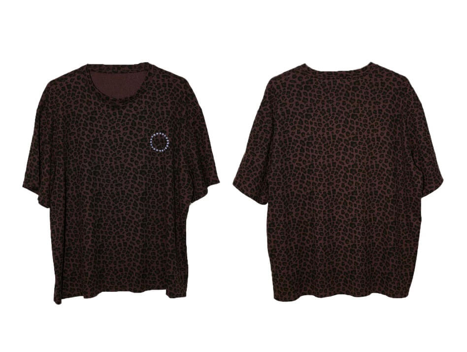 LIBERAFIT Vintage Camo Leopard Waffle Star Embroidered Tee | Face 3 Face