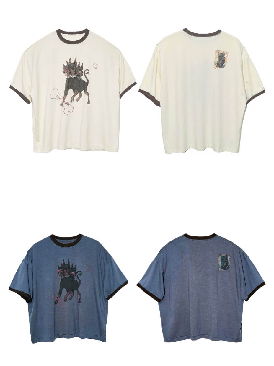 LIBERAFIT Cerberus Graphic Washed Vintage Tee | Face 3 Face