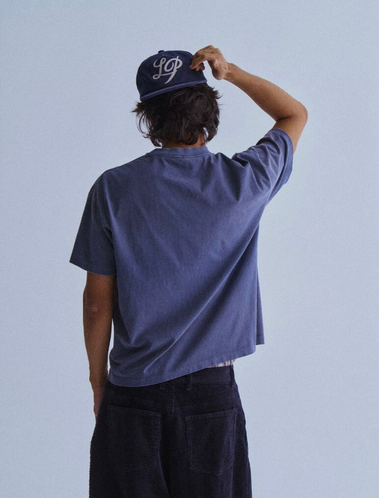 LIBERAFIT Chain Stitch Embroidered Denim Trucker Hat | Face 3 Face