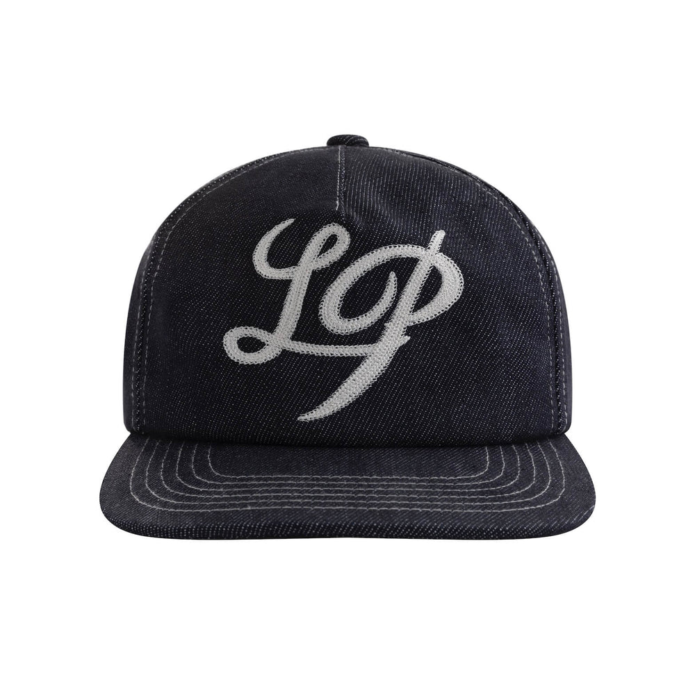 LIBERAFIT Chain Stitch Embroidered Denim Trucker Hat | Face 3 Face