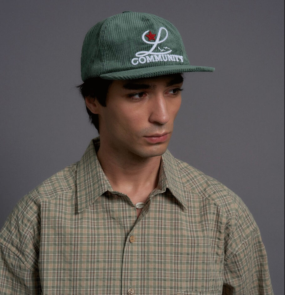 LIBERAFIT 3D Chain Stitch Embroidered Corduroy Trucker Hat | Face 3 Face