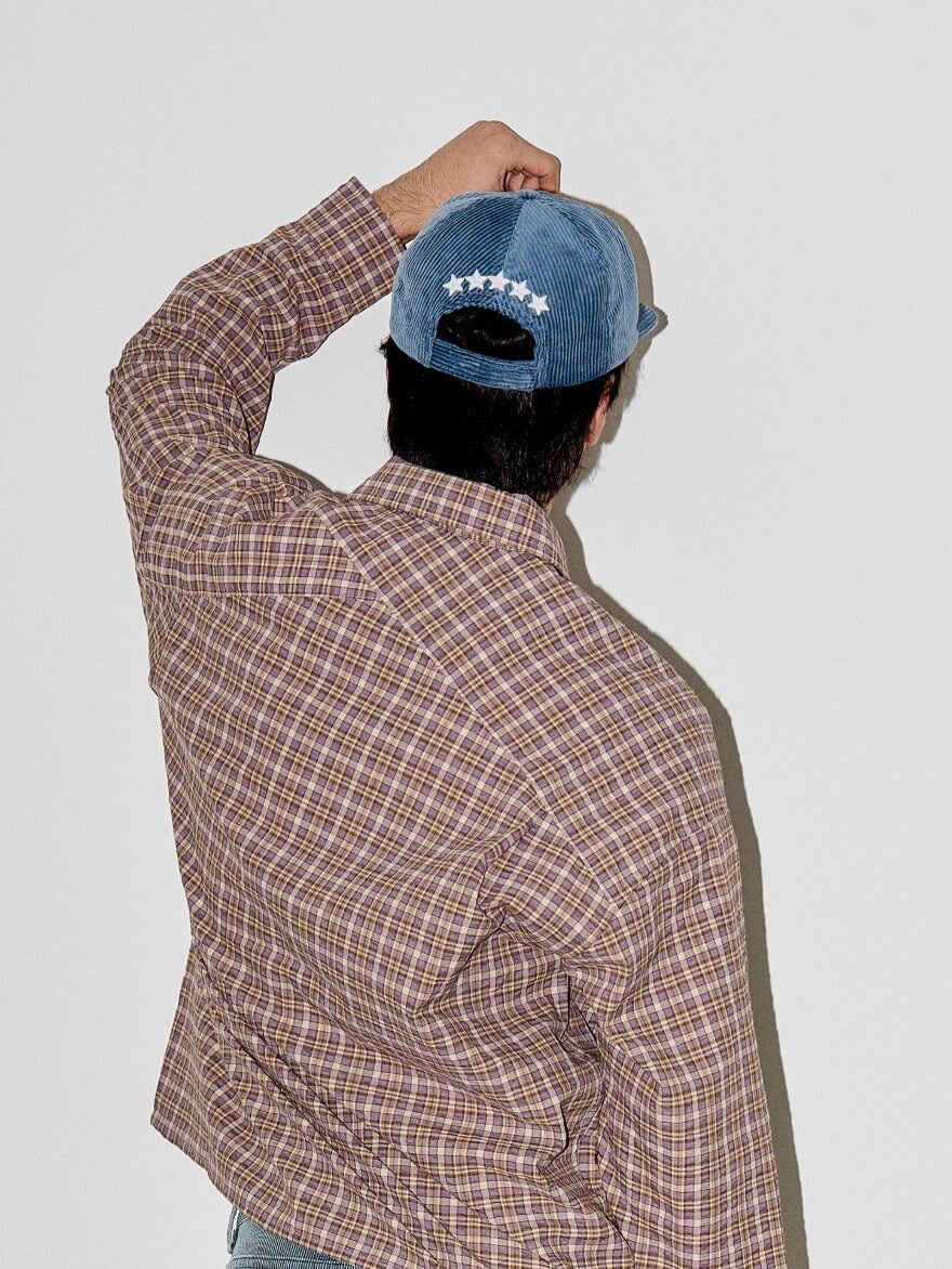 LIBERAFIT 3D Chain Stitch Embroidered Corduroy Trucker Hat | Face 3 Face