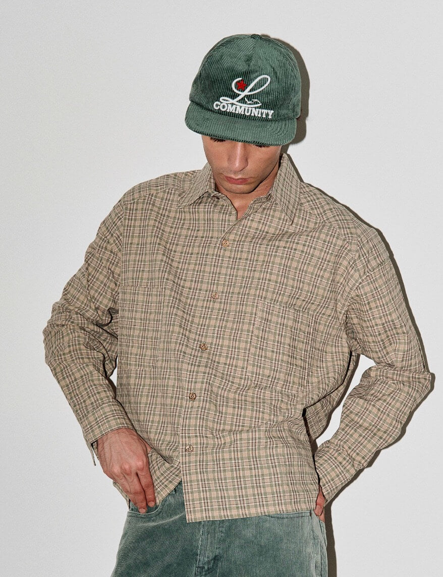 LIBERAFIT 3D Chain Stitch Embroidered Corduroy Trucker Hat | Face 3 Face