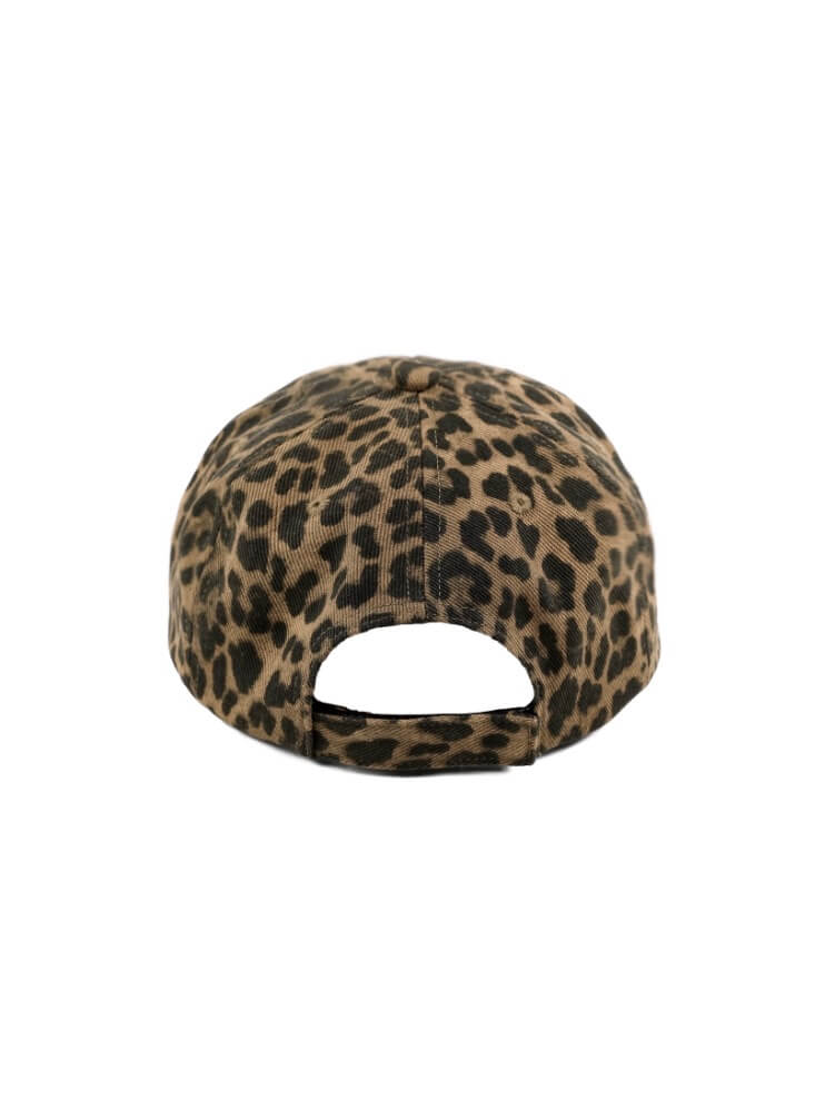 LIBERAFIT Slogan 3D Embroidered Trucker Cap Camo Leopard Denim | Face 3 Face