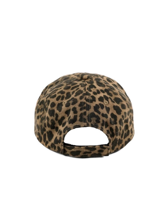 LIBERAFIT Slogan 3D Embroidered Trucker Cap Camo Leopard Denim | Face 3 Face