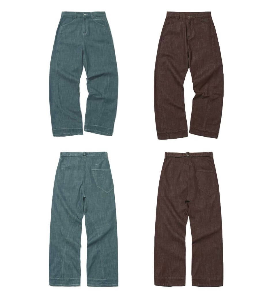 LIBERAFIT Buckle Back Curved Leg Jeans | Face 3 Face