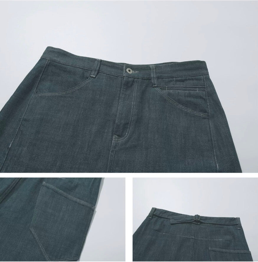 LIBERAFIT Buckle Back Curved Leg Jeans | Face 3 Face