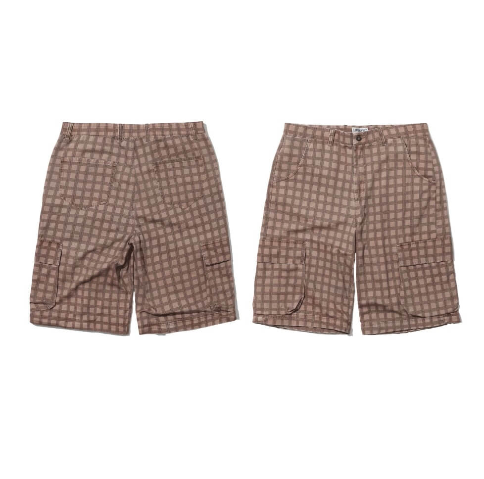 LIBERAFIT Checkered 3D Patch Pocket Zip Off Cargo Pants | Face 3 Face